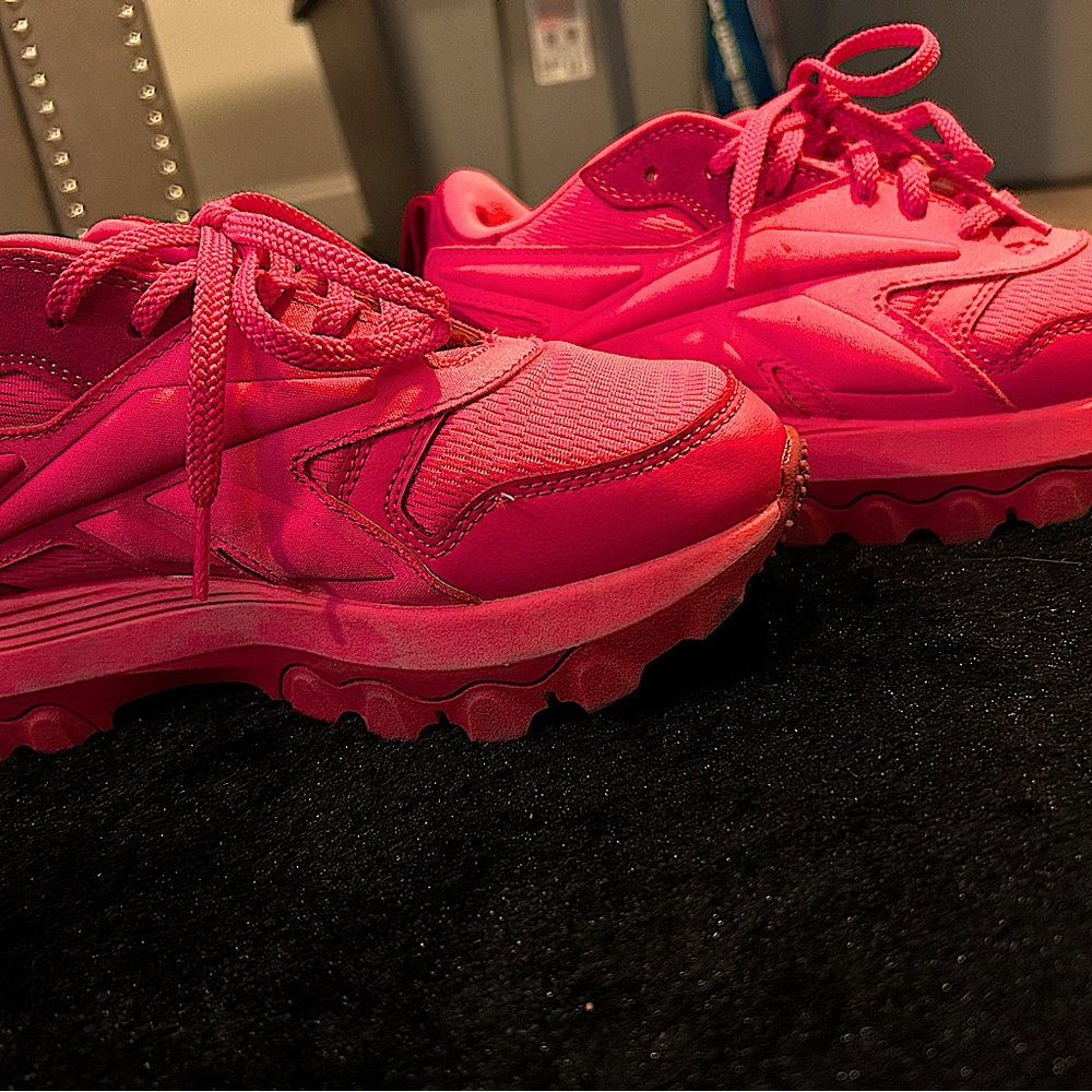 Cardi B pink reeboks like new could pass as new women’s 8